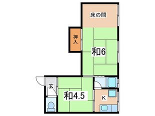 かつらマンションの物件間取画像